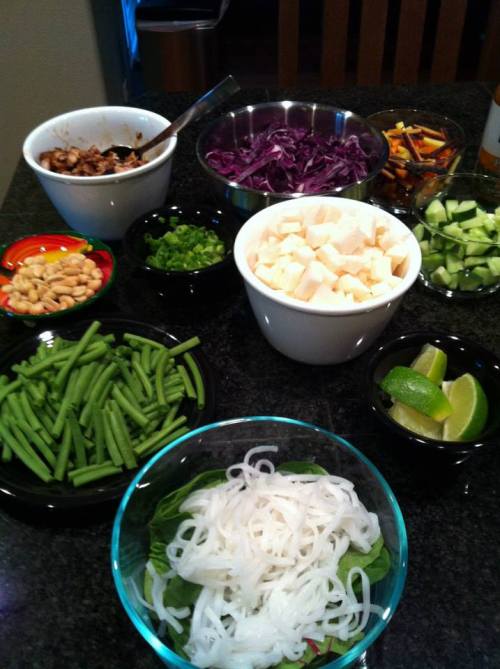 Asian Rice Noodle Salad